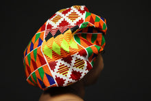 Load image into Gallery viewer, Ankara Satin Lined Bonnet
