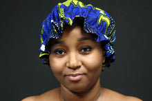 Load image into Gallery viewer, Ankara Satin Lined Bonnet

